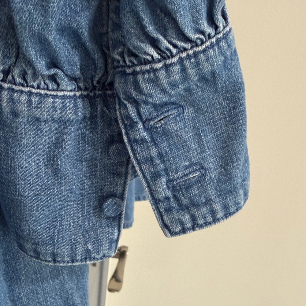 J Crew Denim Long Sleeve Dress - Picture 3 of 5